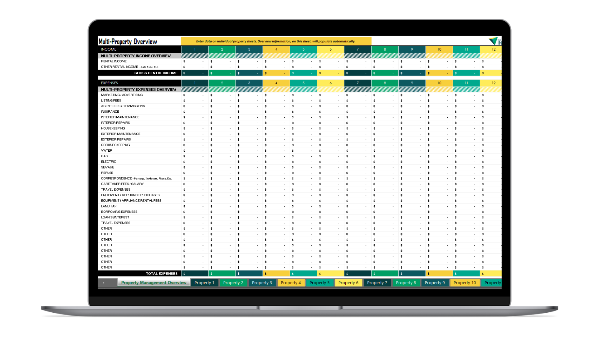 Multi-Property Cash Flow Tool