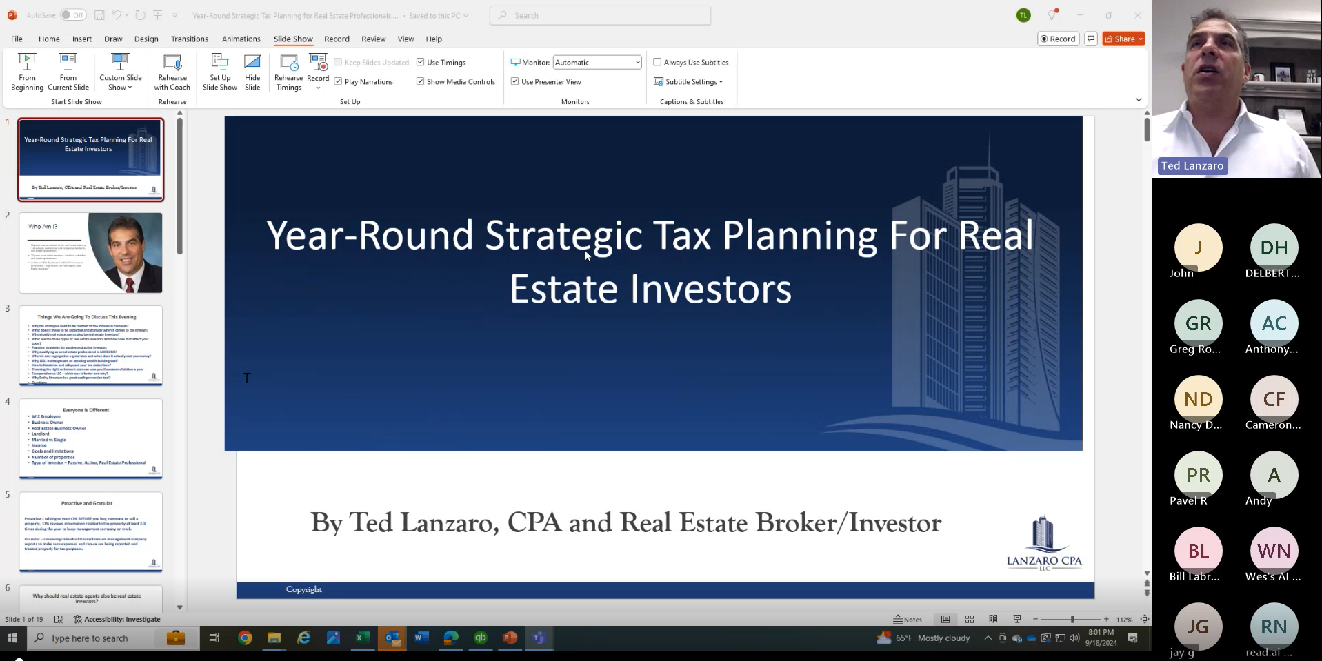 ted webinar real estate